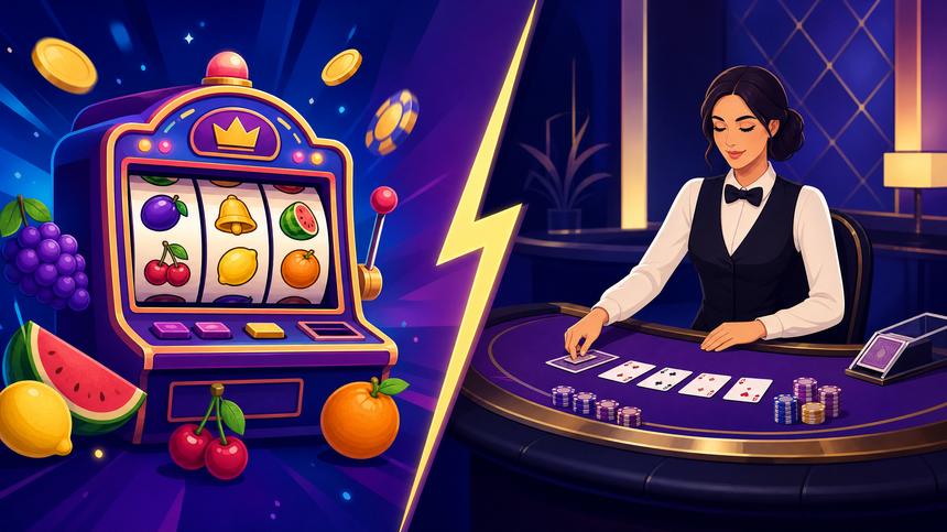 Qq1221 Slot vs Live Casino: Mana yang Cocok untuk Anda?